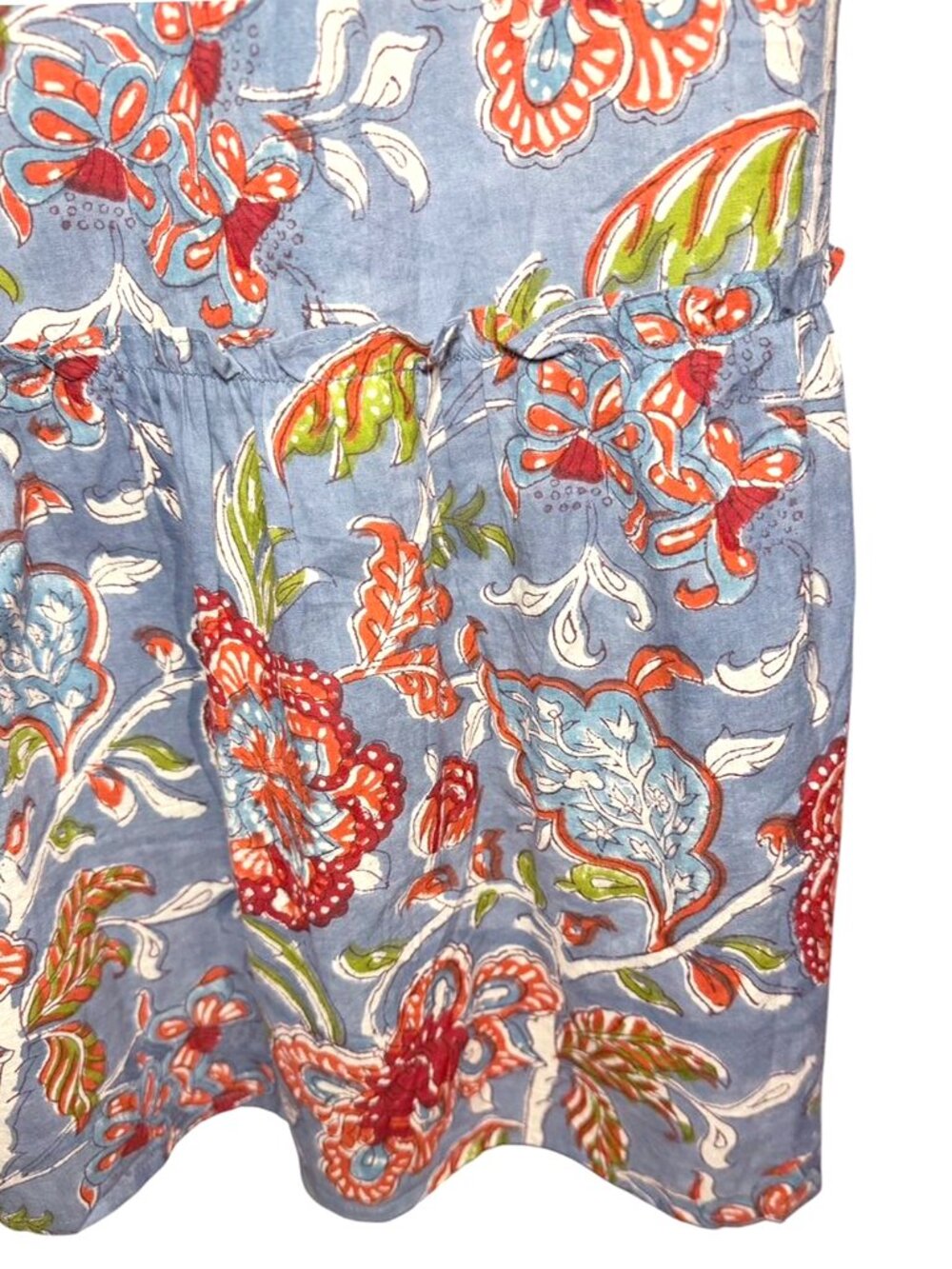 BLOCK PRINT Cotton Maxi Halter Dress - Picture 7 of 8
